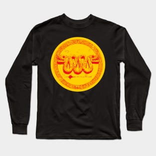 Mayan calendar ring and carving #4 Long Sleeve T-Shirt